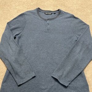 Travis Mathew Navy Long Sleeve Henley